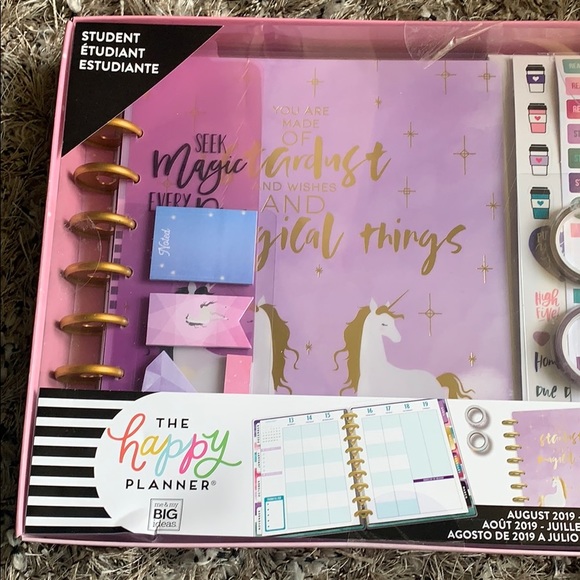 The happy planner student unicorn planner - Picture 3 of 7